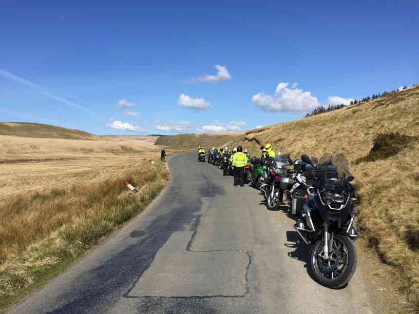 Motorcycle in the countryside