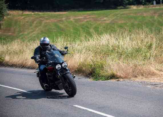Motorcycle ride scenery